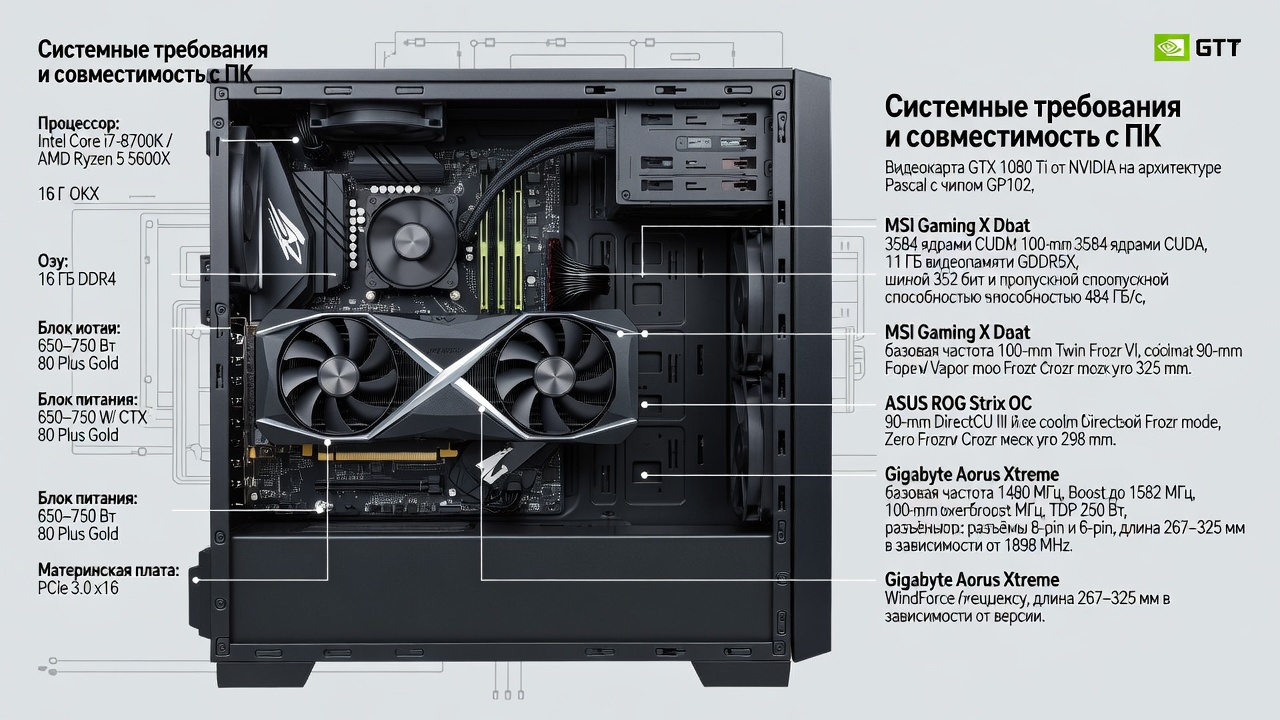 GTX 1080 Ti: системные требования и совместимость с ПК